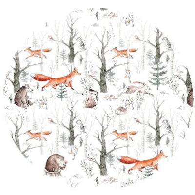 Alfombra Vinílica Animales del Bosque 140 x 140 cm/ A PEDIDO