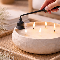 Apaga Velas Negro Metal 23,5x3,5 cms