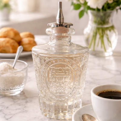 Dispensador de Endulzante de Vidrio Vintage San Telmo 100ml | Elegante y Decorativo