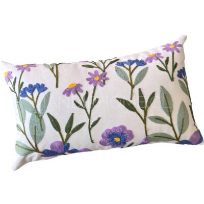 Funda de Cojín Bordado Primavera Chic 50x30cms