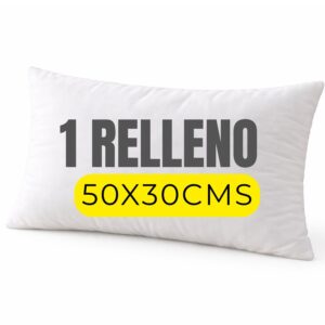 Relleno de Cojín 50x30 Rectangular | Fibra Siliconada 250 gr
