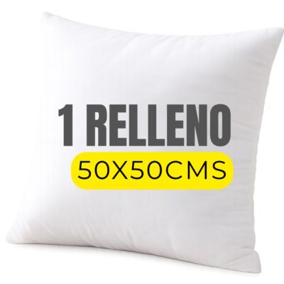 Relleno de Cojín 50x50 Premium | Fibra Siliconada 550gr.